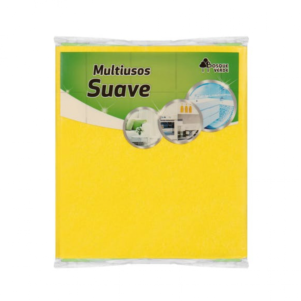 Bayeta Suave Multiusos Bosque Verde Cm X Cm U Supermarket