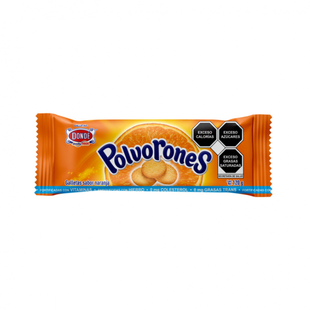 Dondé Polvorones orange flavor cookies 120 g 4 23 oz Online