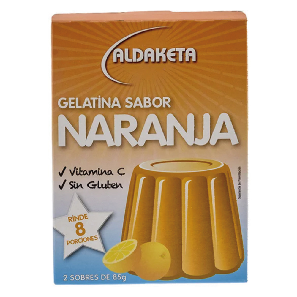 Gelatina Sabor Naranja Aldaketa X G Oz Supermarket Es