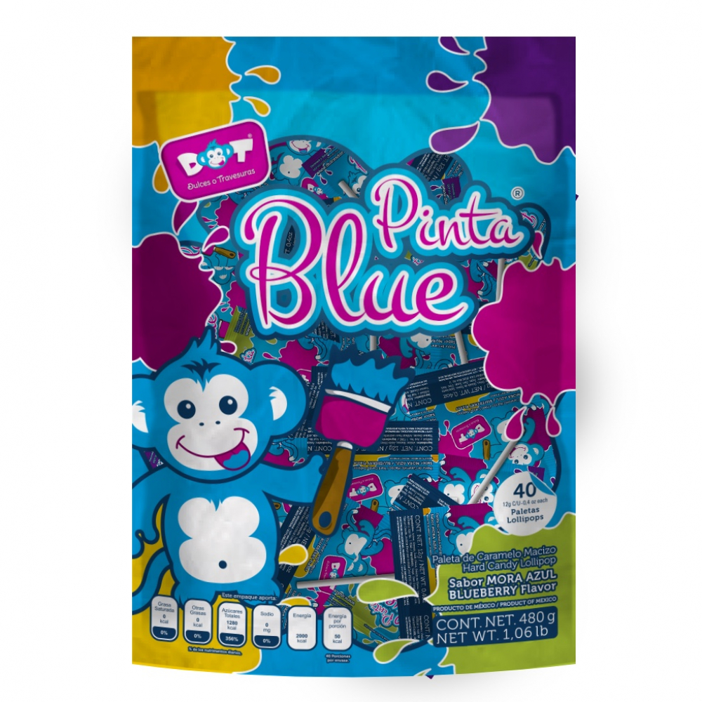 Paletas Sabor Mora Azul Pinta Blue G Lb Supermarket