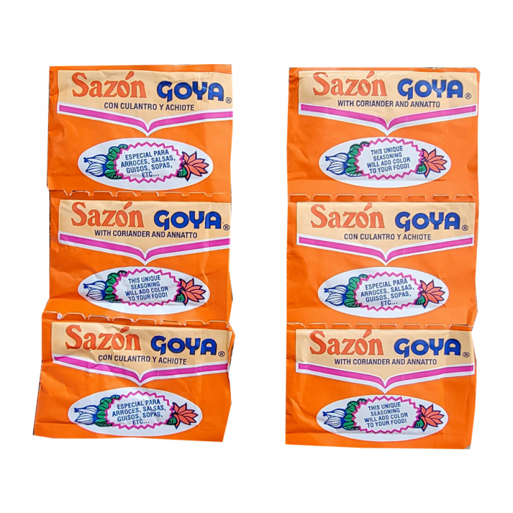 Sazón con culantro y achiote Goya 6 x 5 g Supermarket 23 es una