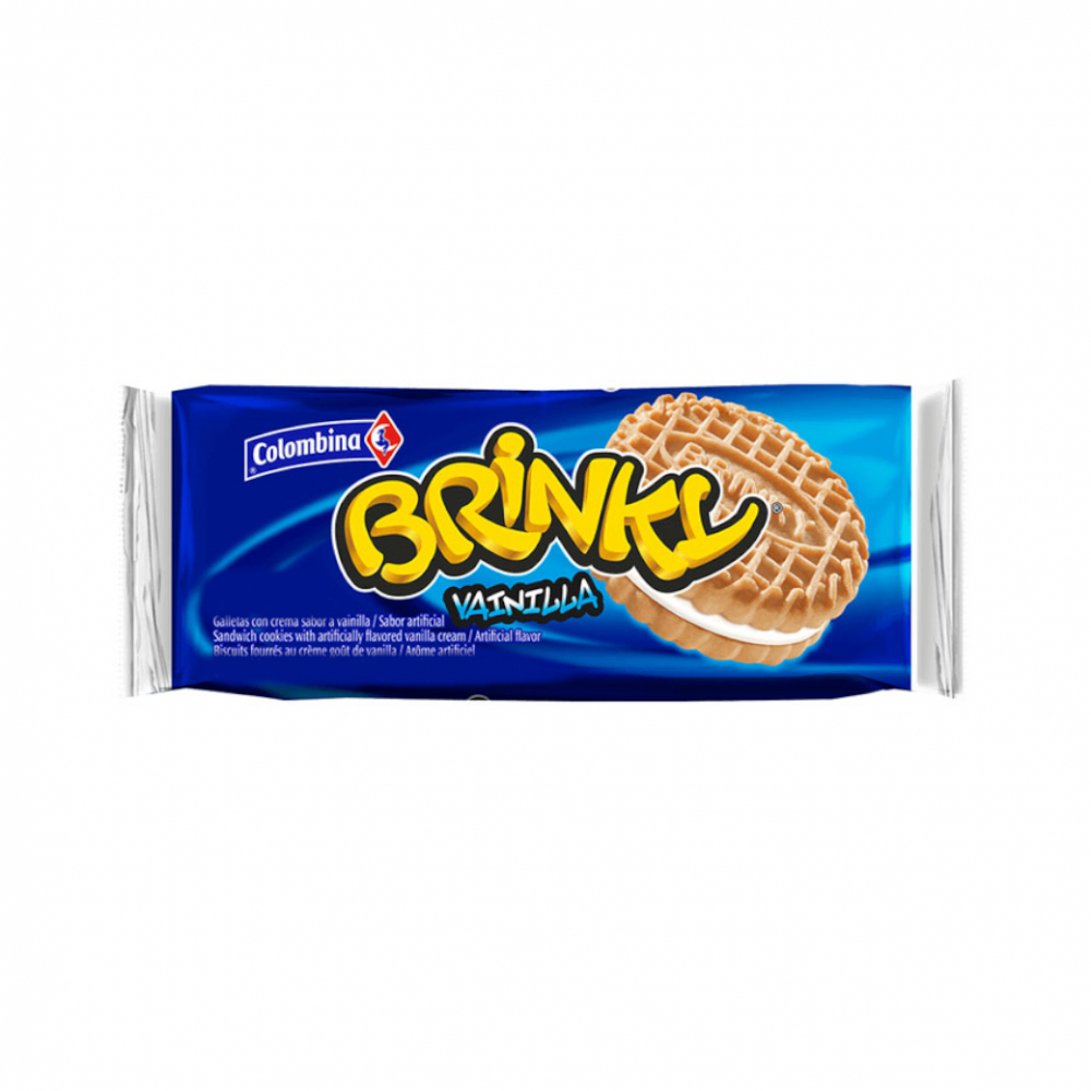 Galletas Dulces Con Crema Sabor Vainilla Brinky Colombina G