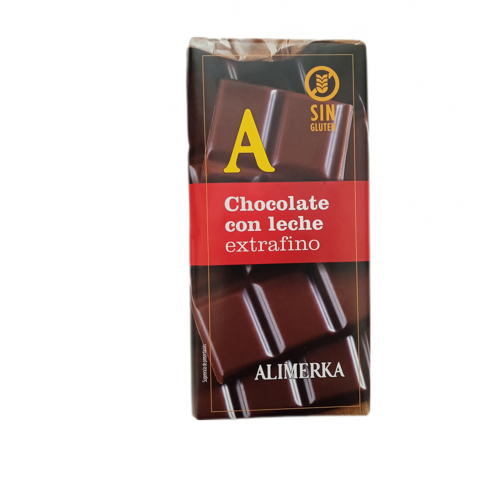 Tableta De Chocolate Con Leche Extrafino Alimerka 150 G 5 29 Oz