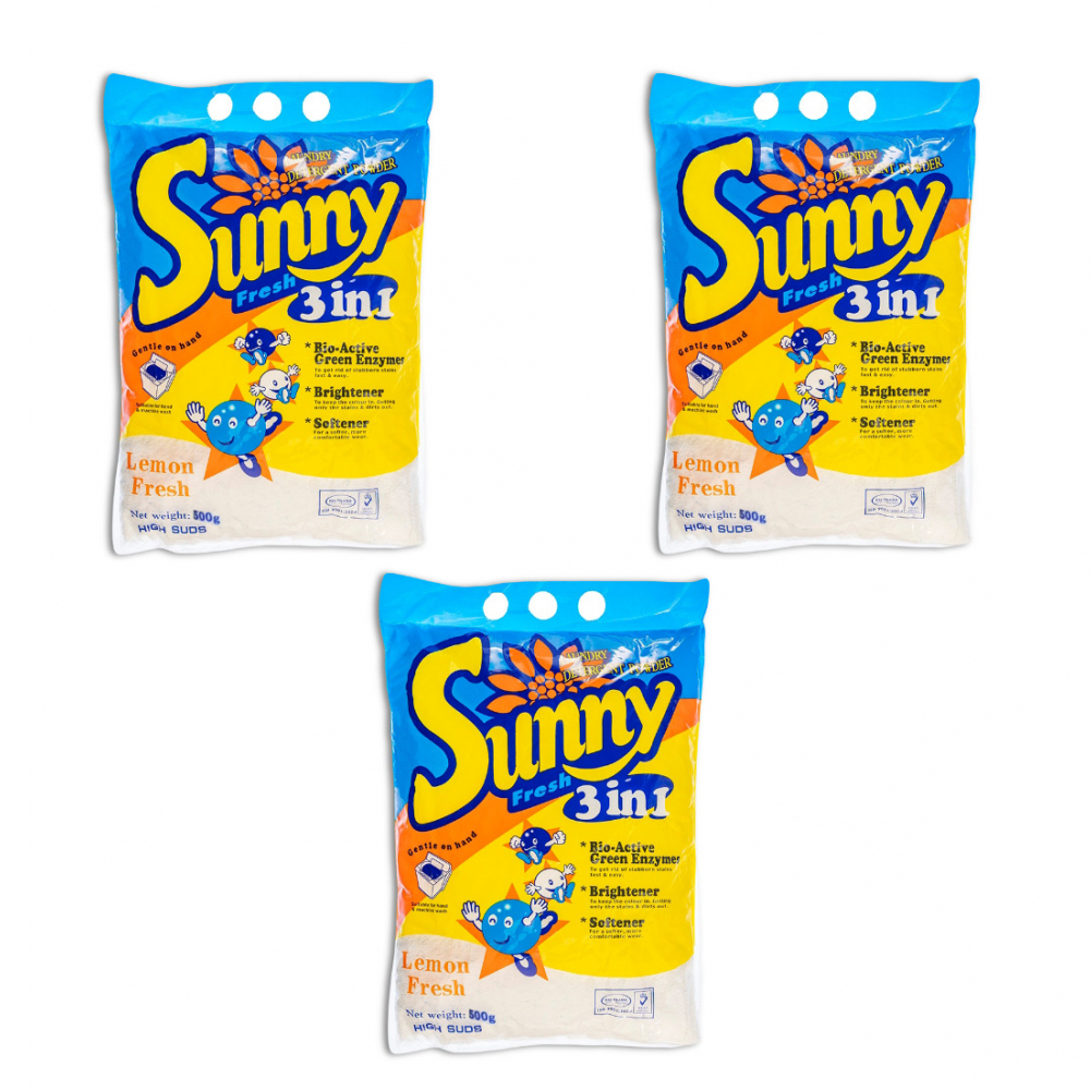 Detergente En Polvo Sunny 3 X 500 G 1 1 Lb Supermarket 23 Es Una