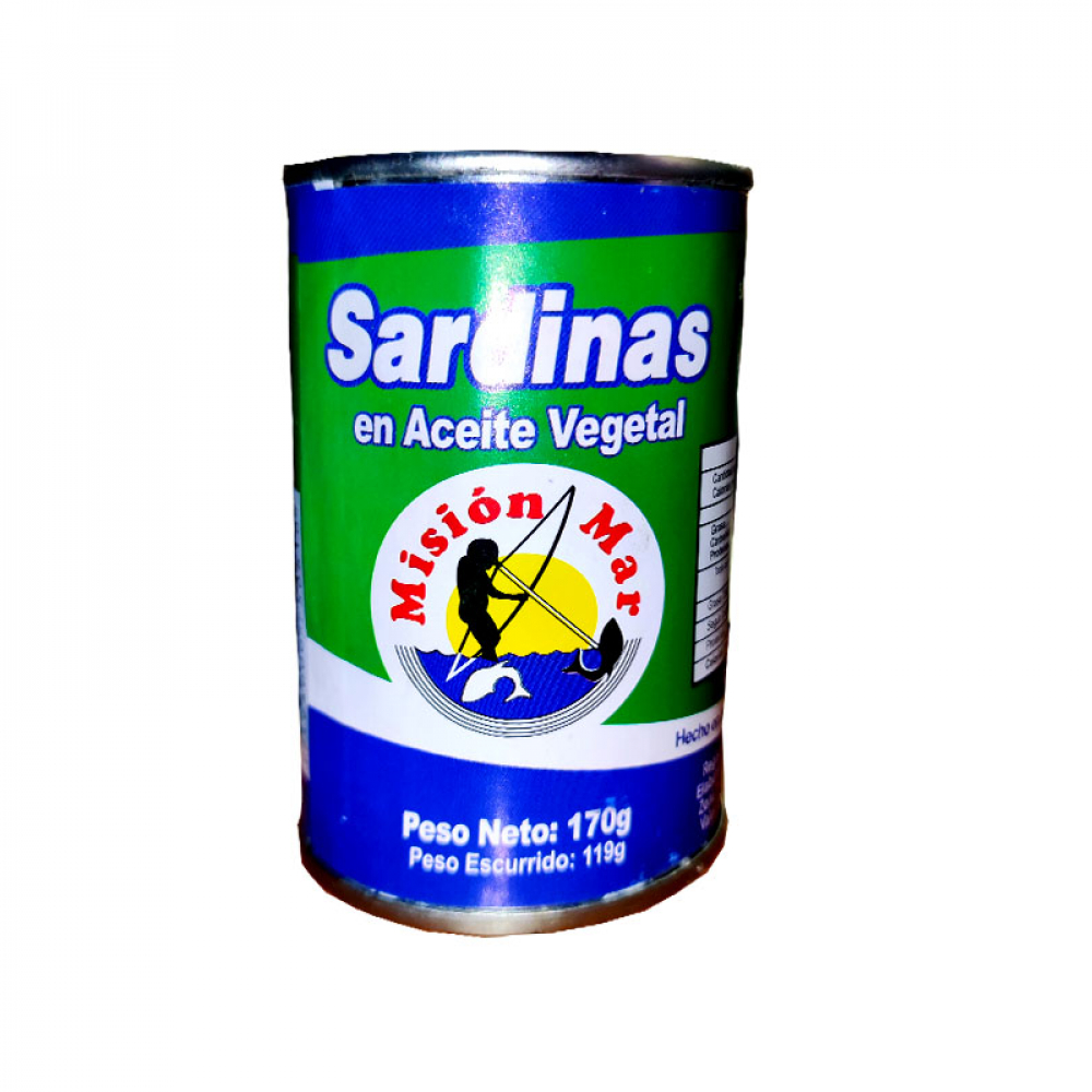 Sardinas En Aceite Vegetal 170 G 6 Oz Supermarket 23 Es Una