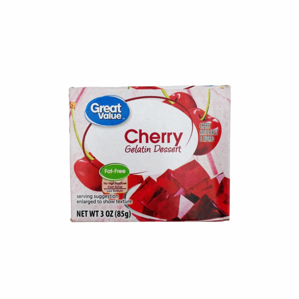 Gelatina De Cereza Great Value 85 G 3 Oz Supermarket 23 Es Una