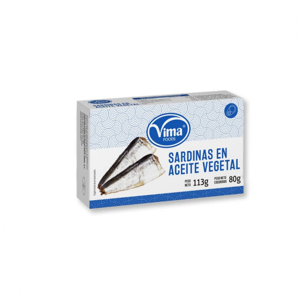 Sardinas En Aceite Vegetal Vima G Oz Supermarket Es