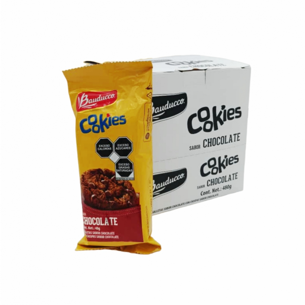 Galletas Sabor Chocolate Con Chispas Sabor Chocolate Bauducco 480 G