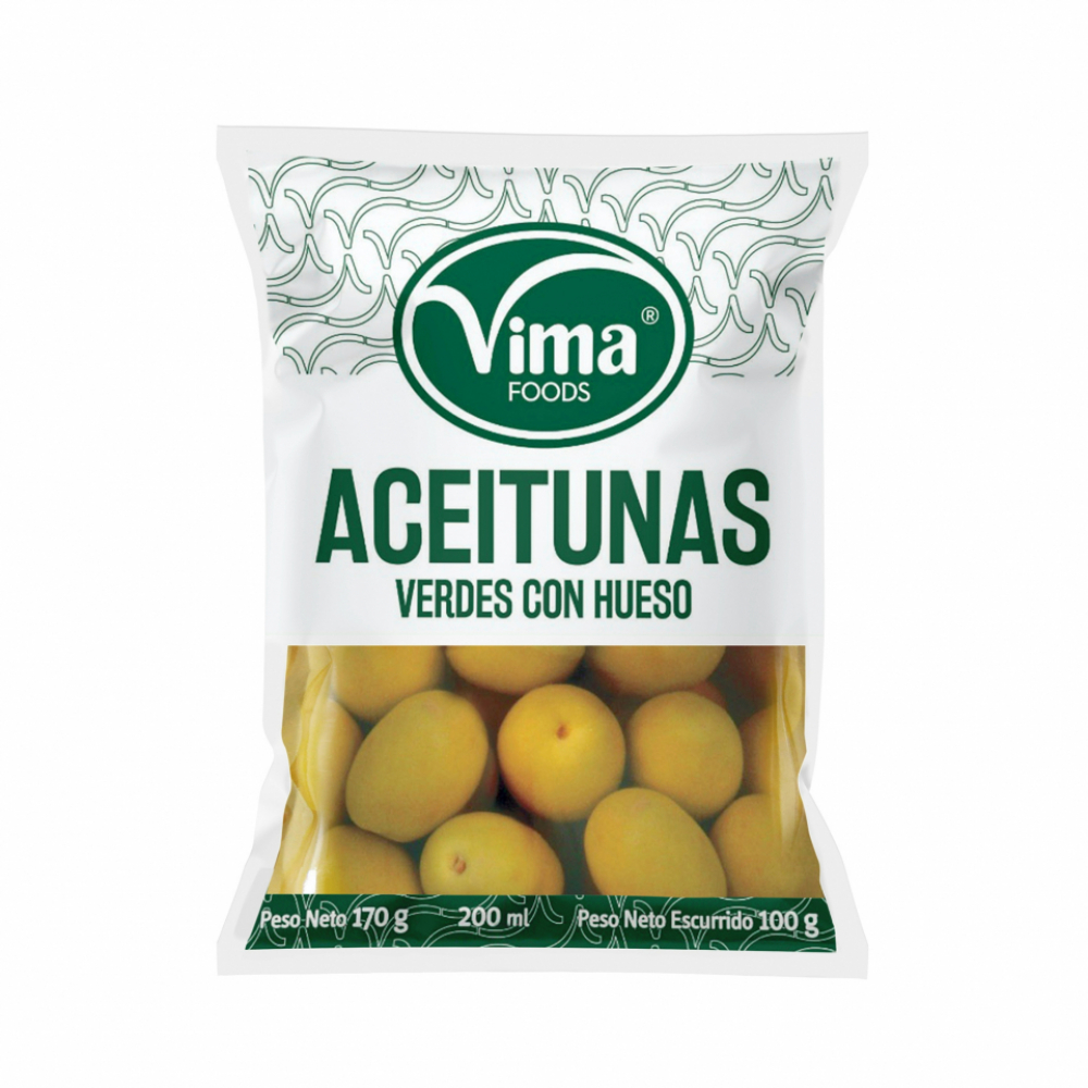 Aceitunas Verde Con Hueso Vima Foods G Oz Supermarket