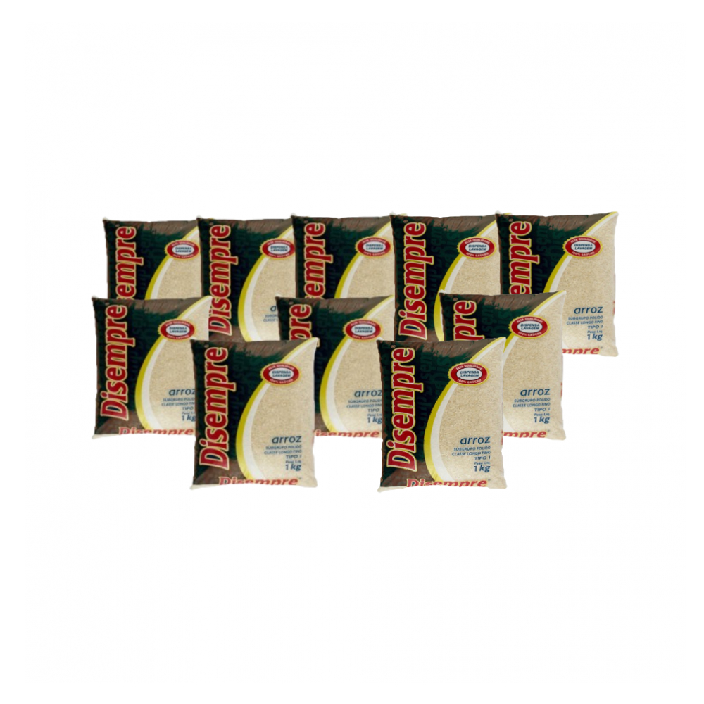 Arroz Grano Largo Disempre 10 X 1 Kg 2 2 Lb Supermarket 23 Es Una