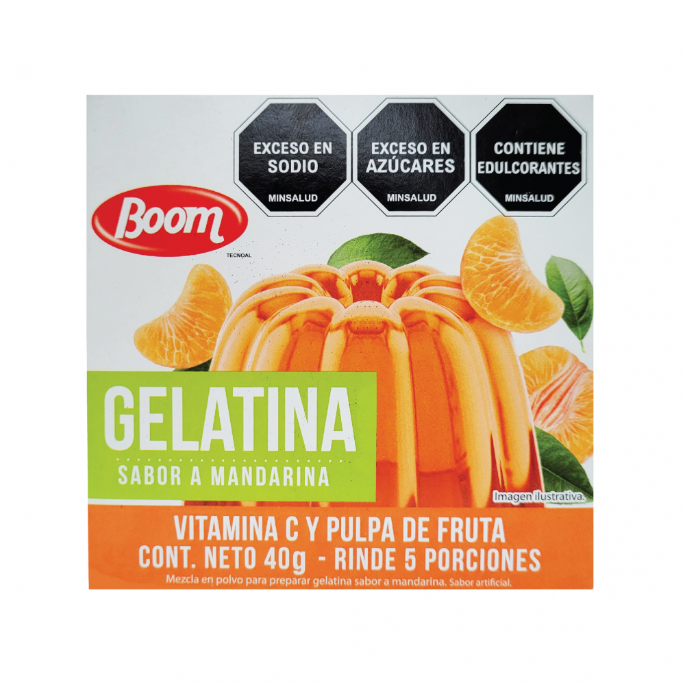 Gelatina Sabor Mandarina Boom G Oz Supermarket Es Una