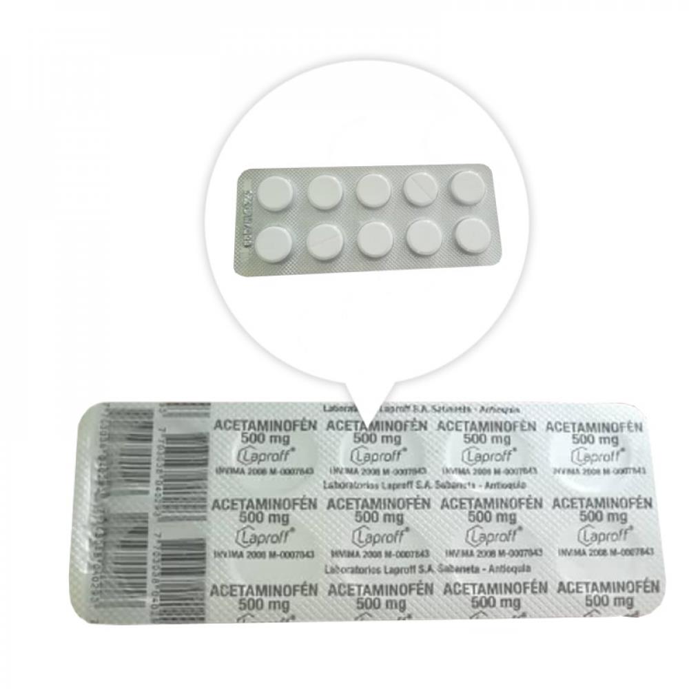 Acetaminof N Paracetamol Mg Tabletas Supermarket Es Una