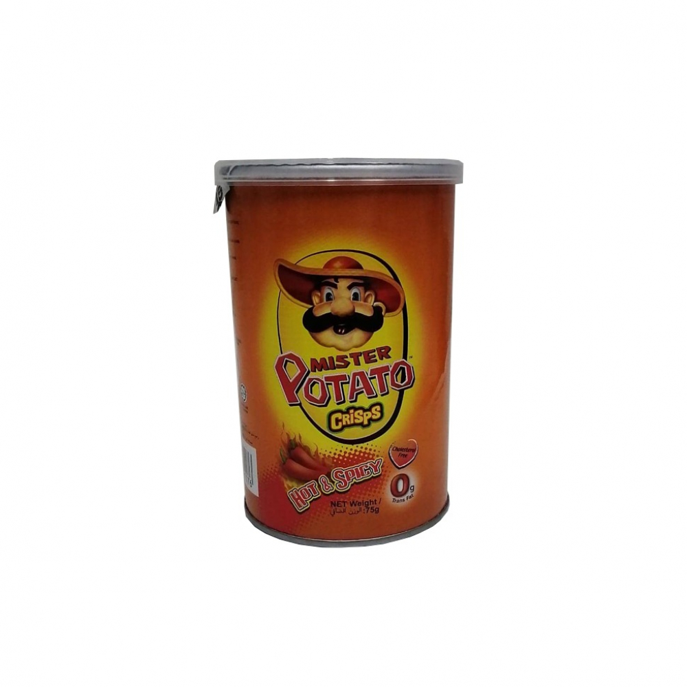 Mister Potato hot potatoes in a tube (75 g / 2.65 oz)  Online Supermarket.  Items from Panama and Miami to Cuba