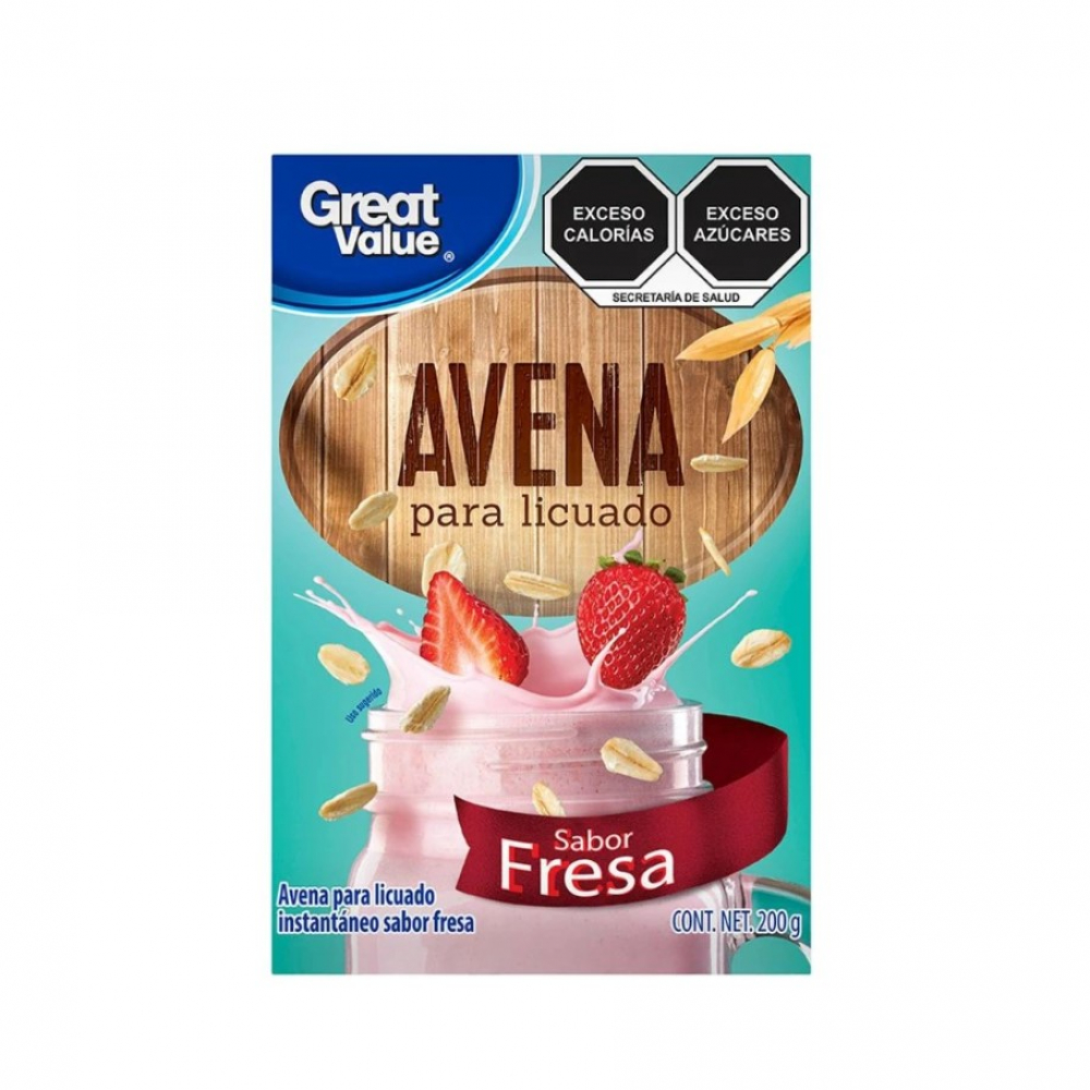avena en polvo sabor fresa - Avena rivero - 400 g