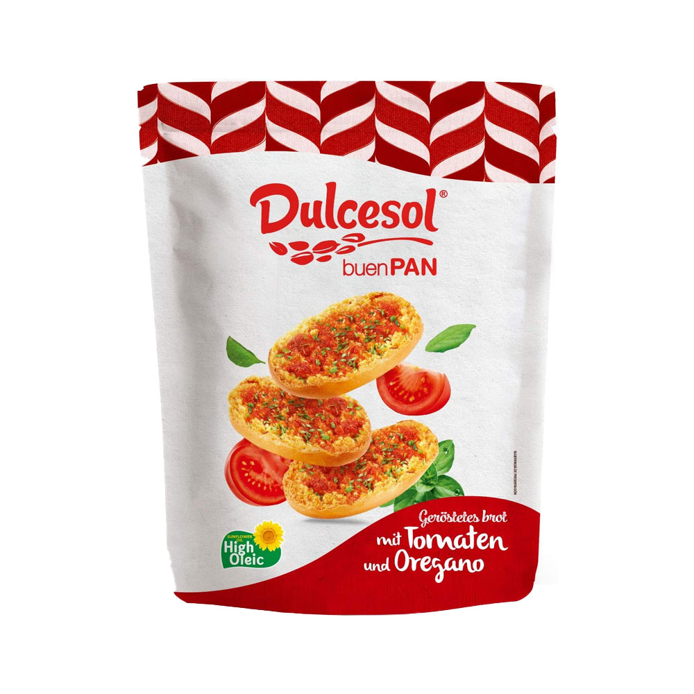 Pan tostado con tomate y orégano Dulcesol 160 g 5 6 oz