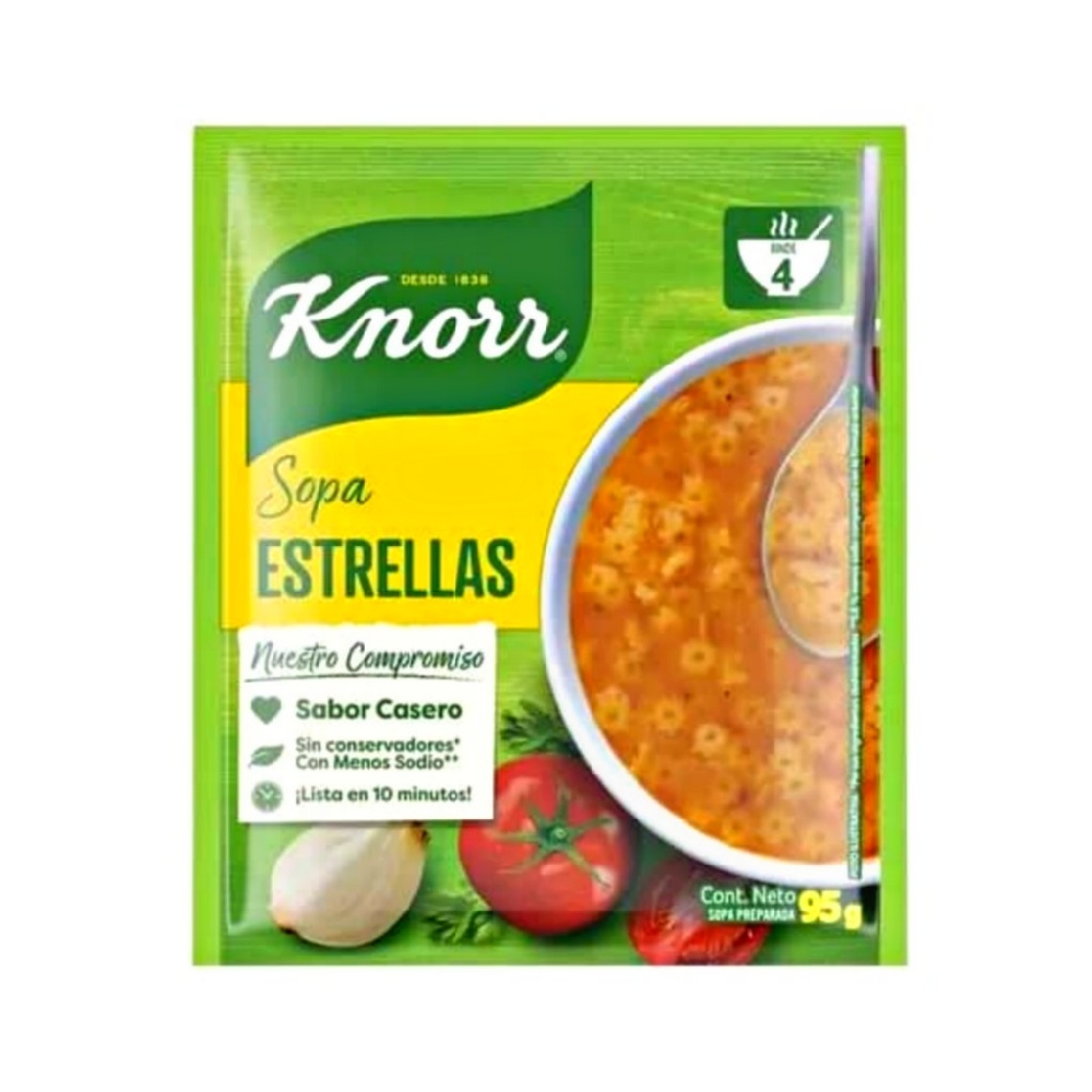 Sopa De Pasta En Forma De Estrellas Knorr 95 G 33 Oz Supermarket 23 Es Una Tienda Para