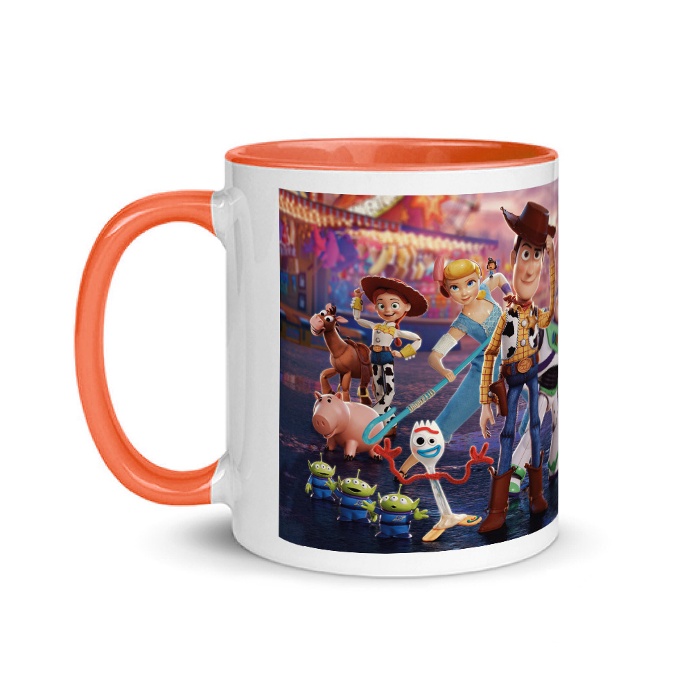 Ceramic white and oranje mug with printed design theme Toy Story | Online  Agency to Buy and Send Food, Meat, Packages, Gift