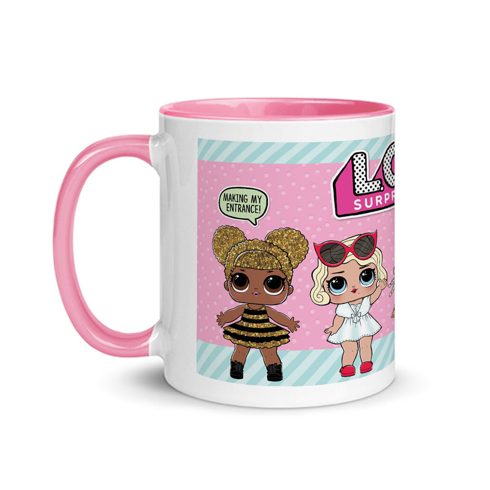 Tazza Peace and LoL - Con scritta e illustrazione Simpatica idea regalo -  Mug 320 ml in Ceramica