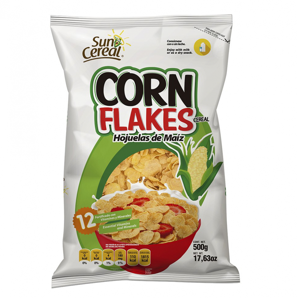 Cereal hojuelas de maíz sin azúcar 20 g