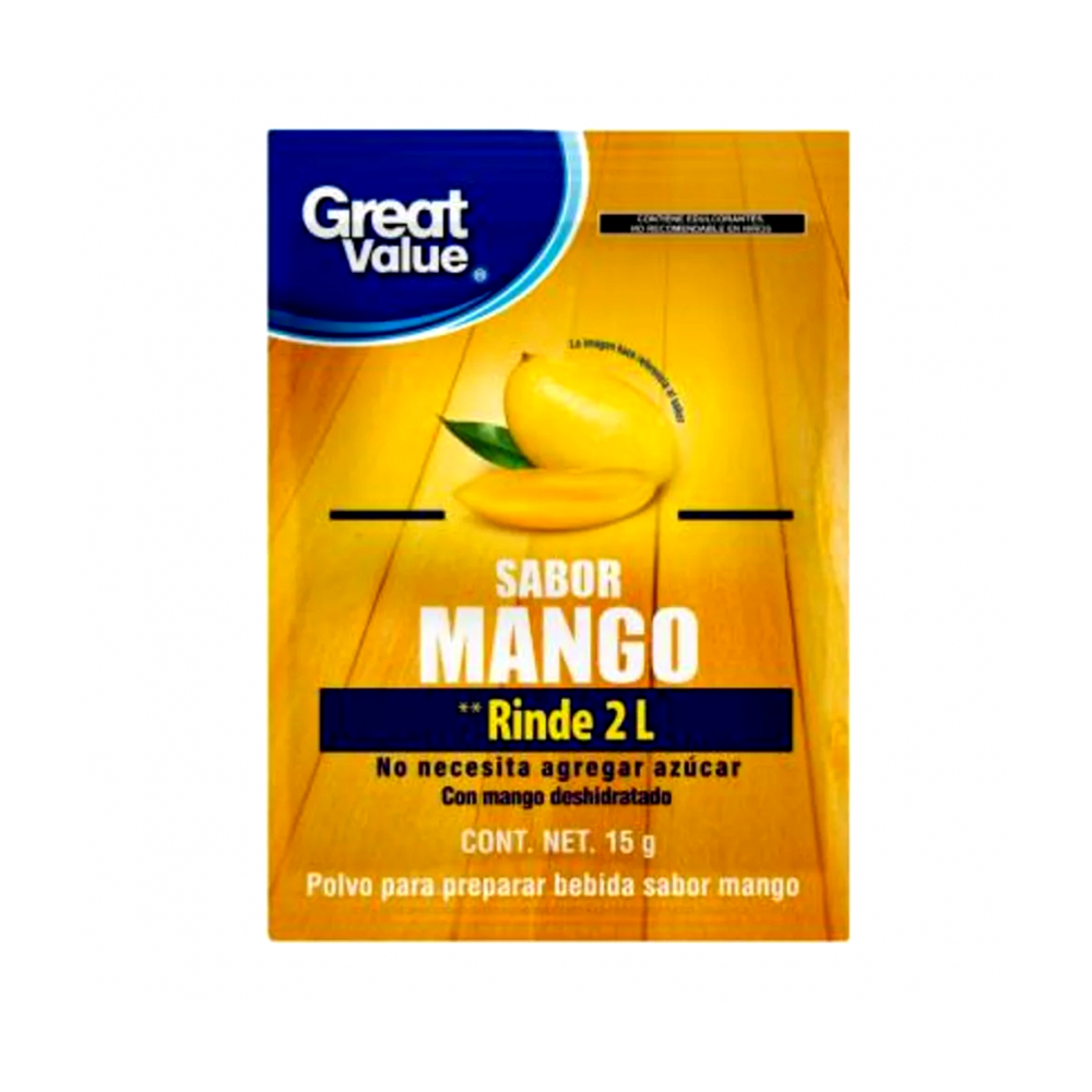 Polvo Para Preparar Bebida Sabor Mango Great Value G Supermarket