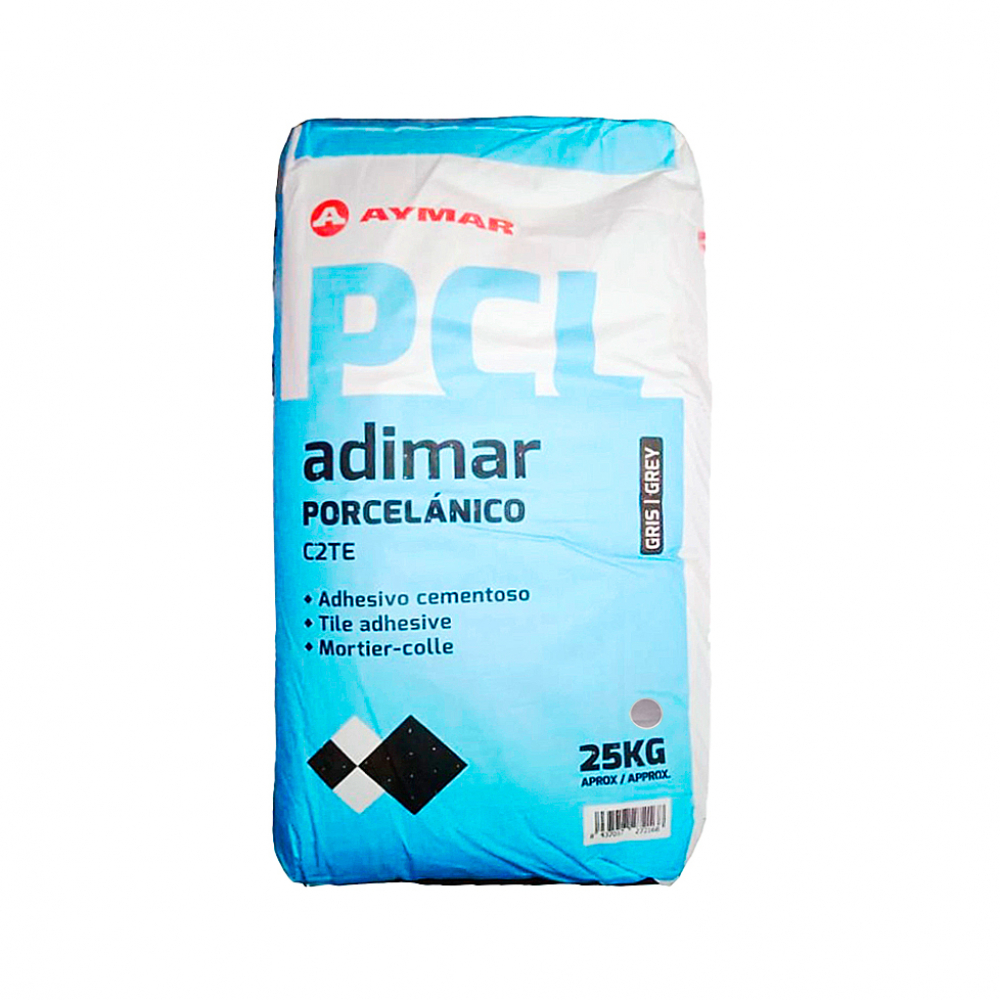 Adhesivo estándar para recubrimiento cerámico profesional - cemento cola  blanco - Pegamix Constructor (20 kg / 44 lb)