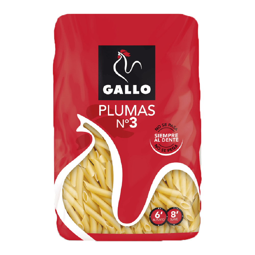 Macaroni pasta - feathers No. 3 Gallo (450 g / 15.87 oz)