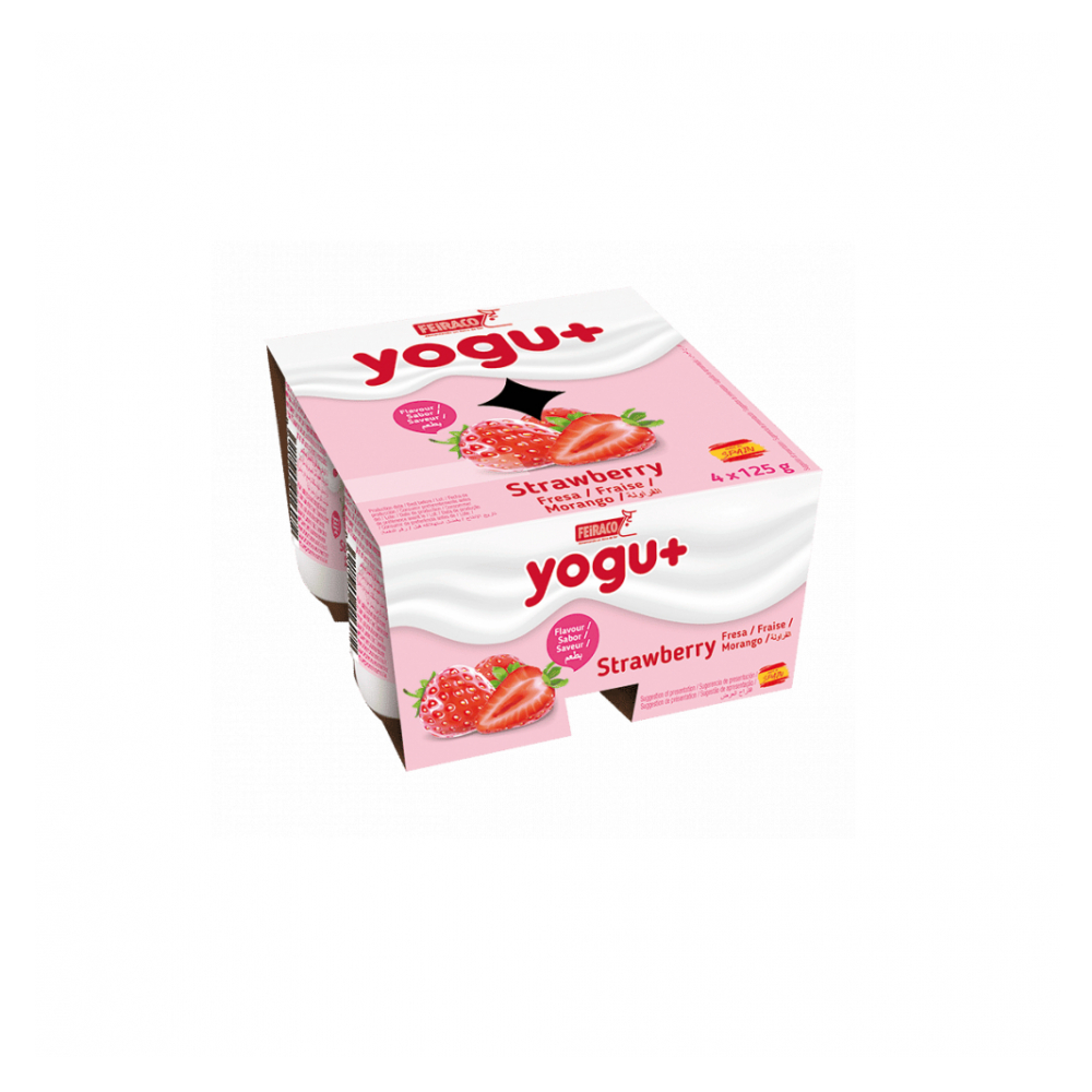 Yogurt De Fresa Feiraco 4 X 125 G 4 41 Oz Supermarket 23 Es Una