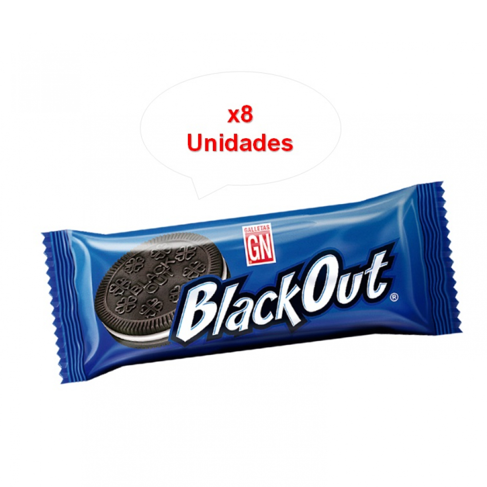 Galletas Sabor Chocolate Con Crema Sabor Vainilla Blackout X G