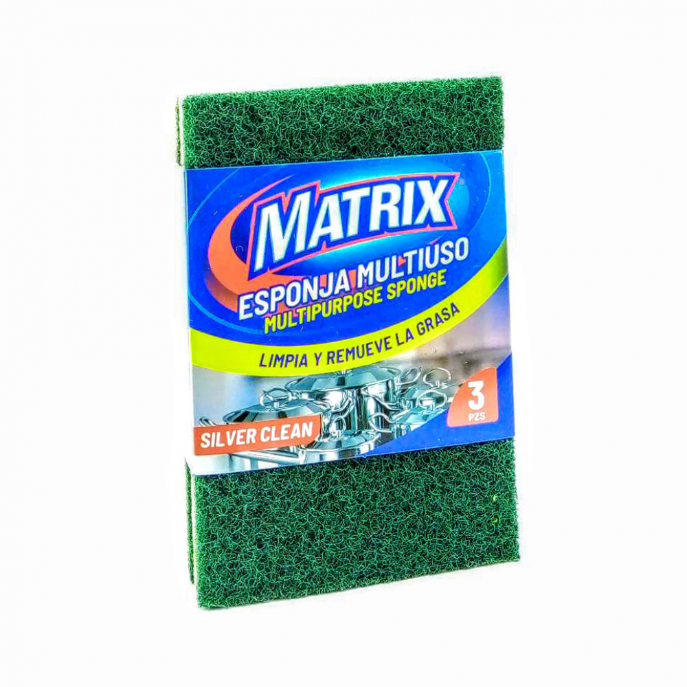 Esponja de colores para fregar Matrix (4U)