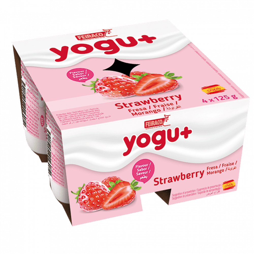 Garea natural-sweet flavored pasteurized yogurt (48 x 100 g / 3.53 oz)