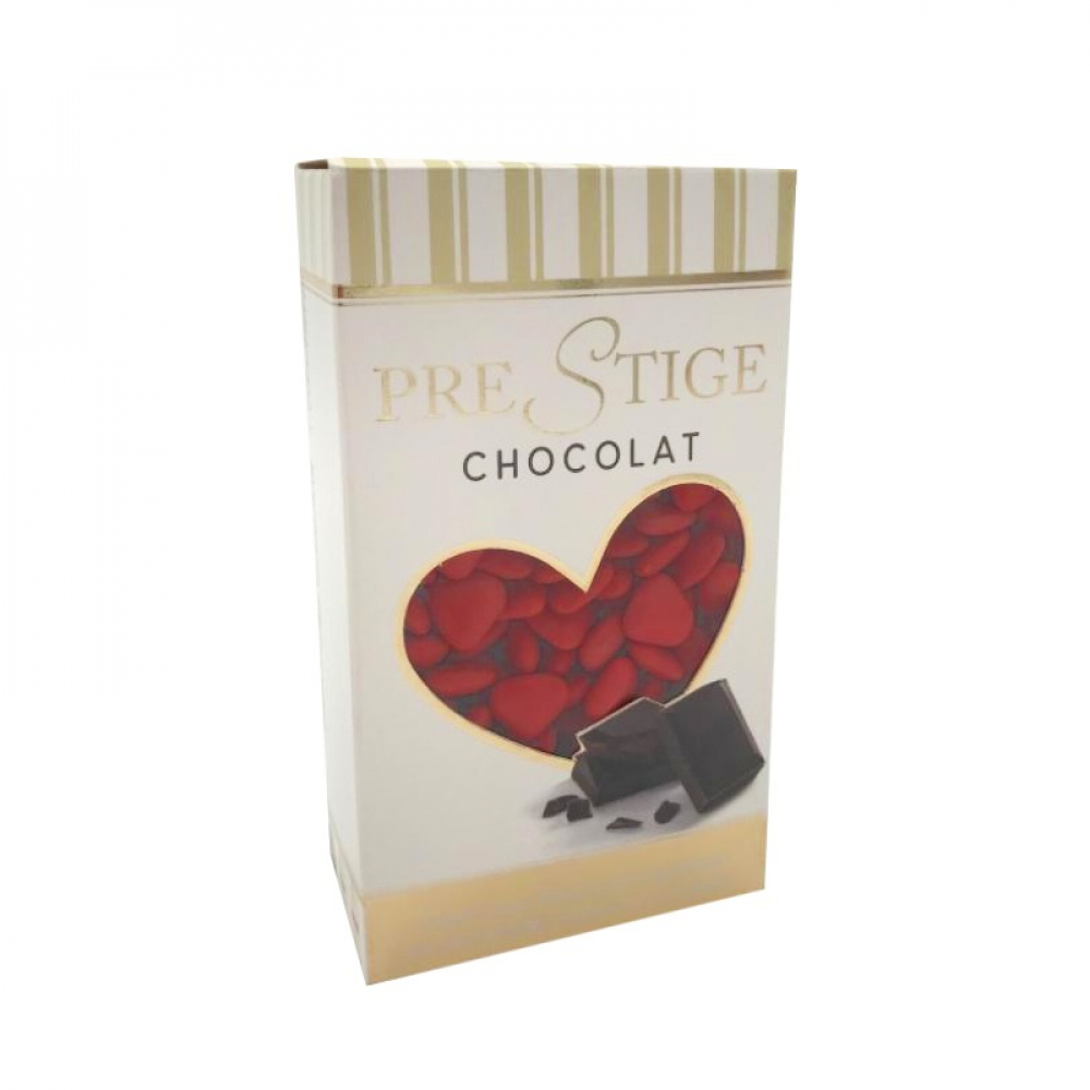 Grageas rojas de chocolate cubiertas con azúcar Prestige (500 g/ 1.1 lb