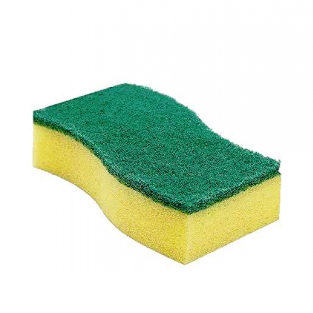 Wholesale 3 Pack Scotch Brite Scrub Sponge- 2 Assortments YELLOW/GREEN BLUE