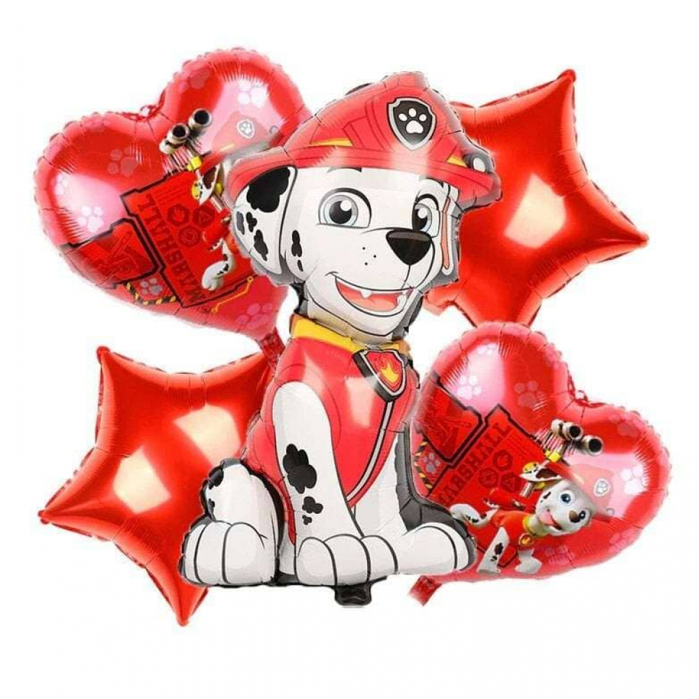 Paw Patrol birthday balloons character Marshall (5 U)  Online Agency to Buy  and Send Food, Meat, Packages, Gift