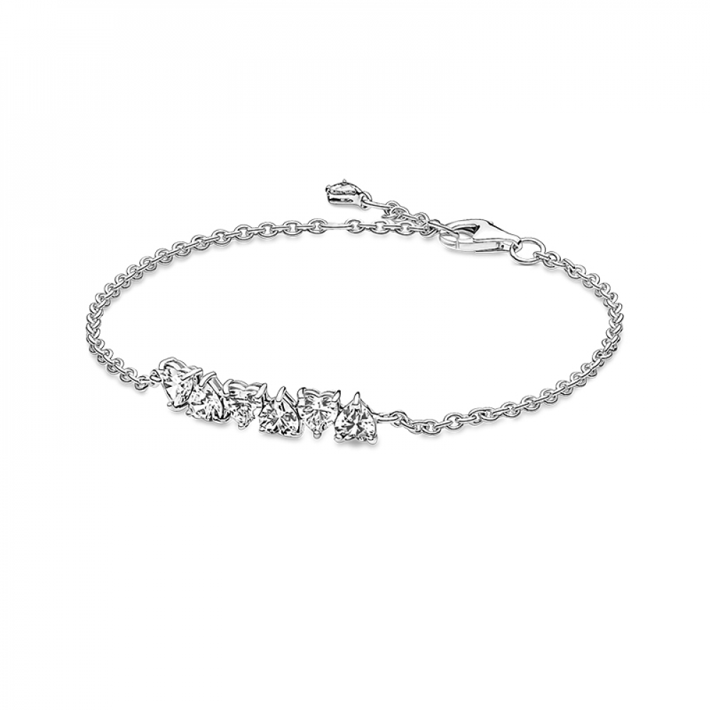 Pandora Sparkling Heart Tennis Bracelet | REEDS Jewelers