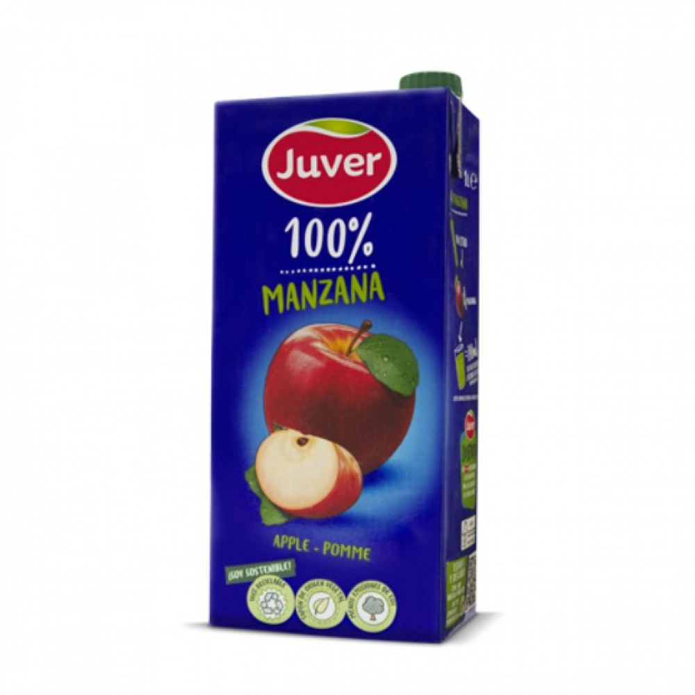 Juver 100% apple juice (1 L)  Online Agency to Buy and Send Food, Meat,  Packages, Gift