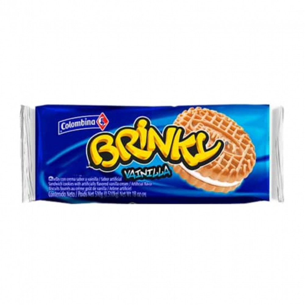 Brinky vanilla flavored cookie with cream (25 g)