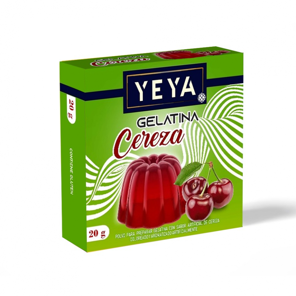 Gelatina Royal sabor cereza, sin azucar, sin gluten, 25 g (Pack x 8 sobres)