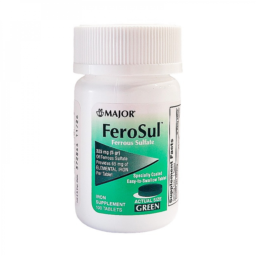 Ferosul. Sulfato ferroso 325 mg (100 tabletas) | Supermarket 23 es una ...