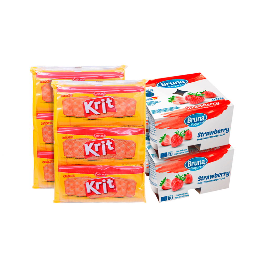 Yogurt Pasteurizado Sabor A Fresa Galletas Krit Supermarket Es Una Tienda Para Env Os Y