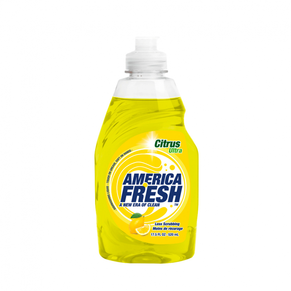 Detergente lavavajillas de cítricos ultra amarillo America Fresh 520 ml Supermarket 23 es