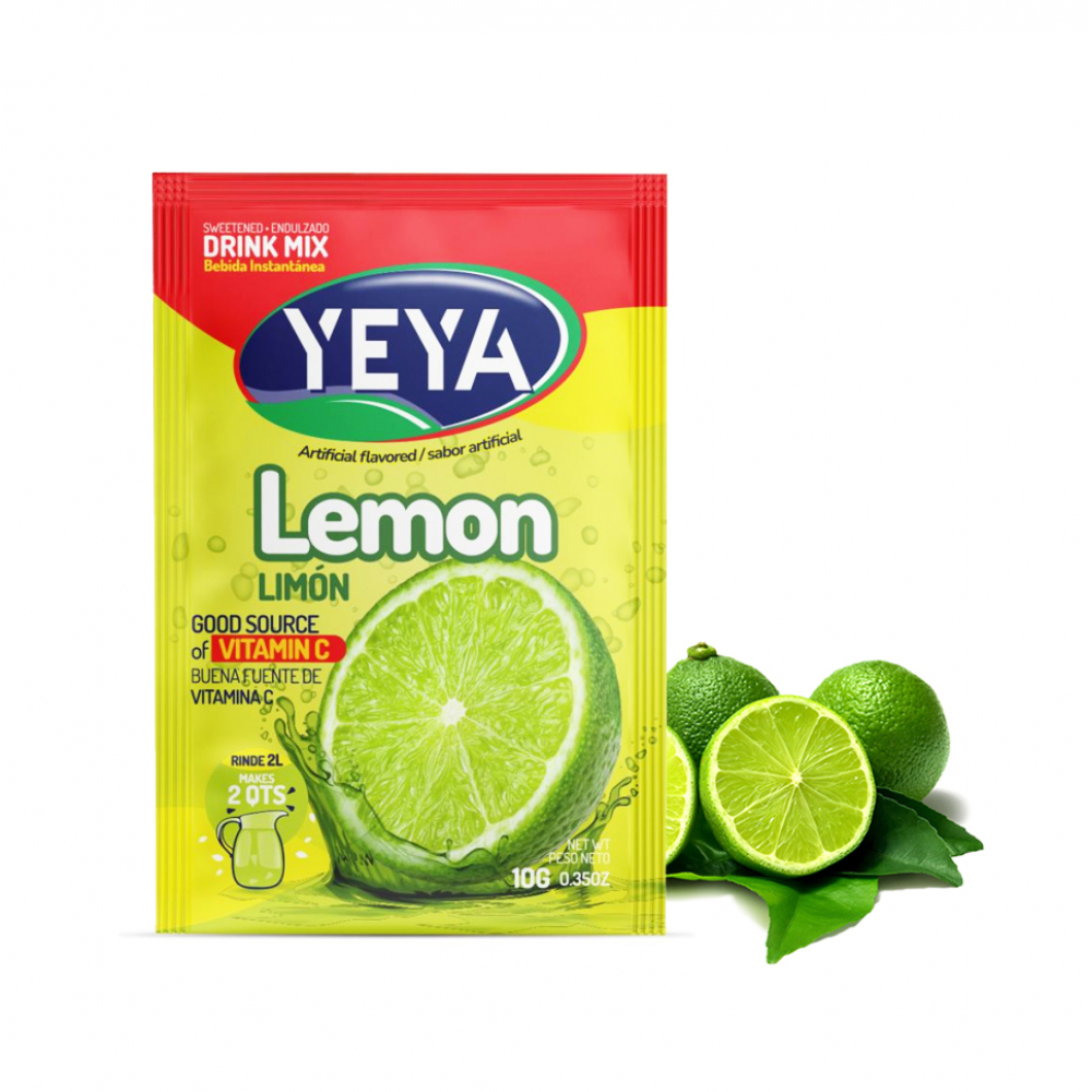 Refresco instantáneo sabor a limón Yeya 10 g Supermarket 23 es una