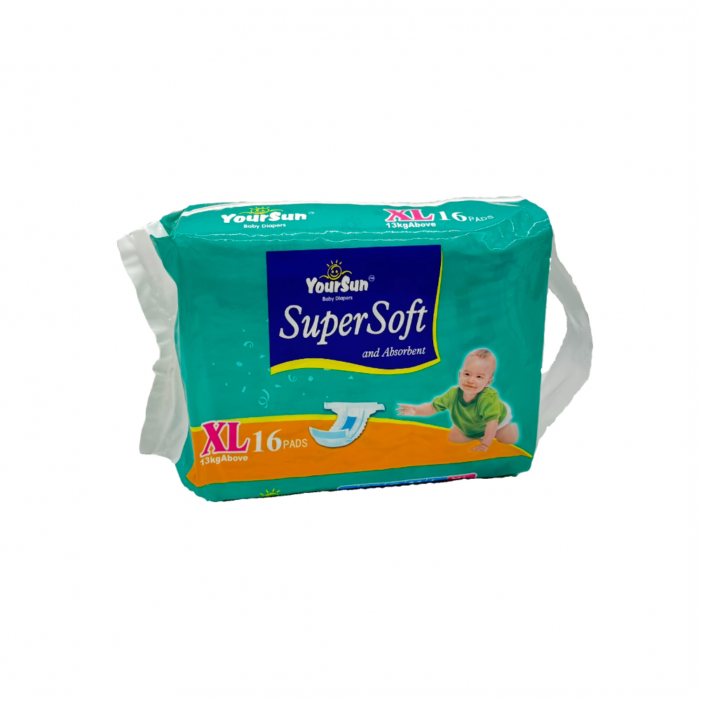 YourSun disposable diapers for babies over 13 kg size XL 16 U Online Store. Supermarket