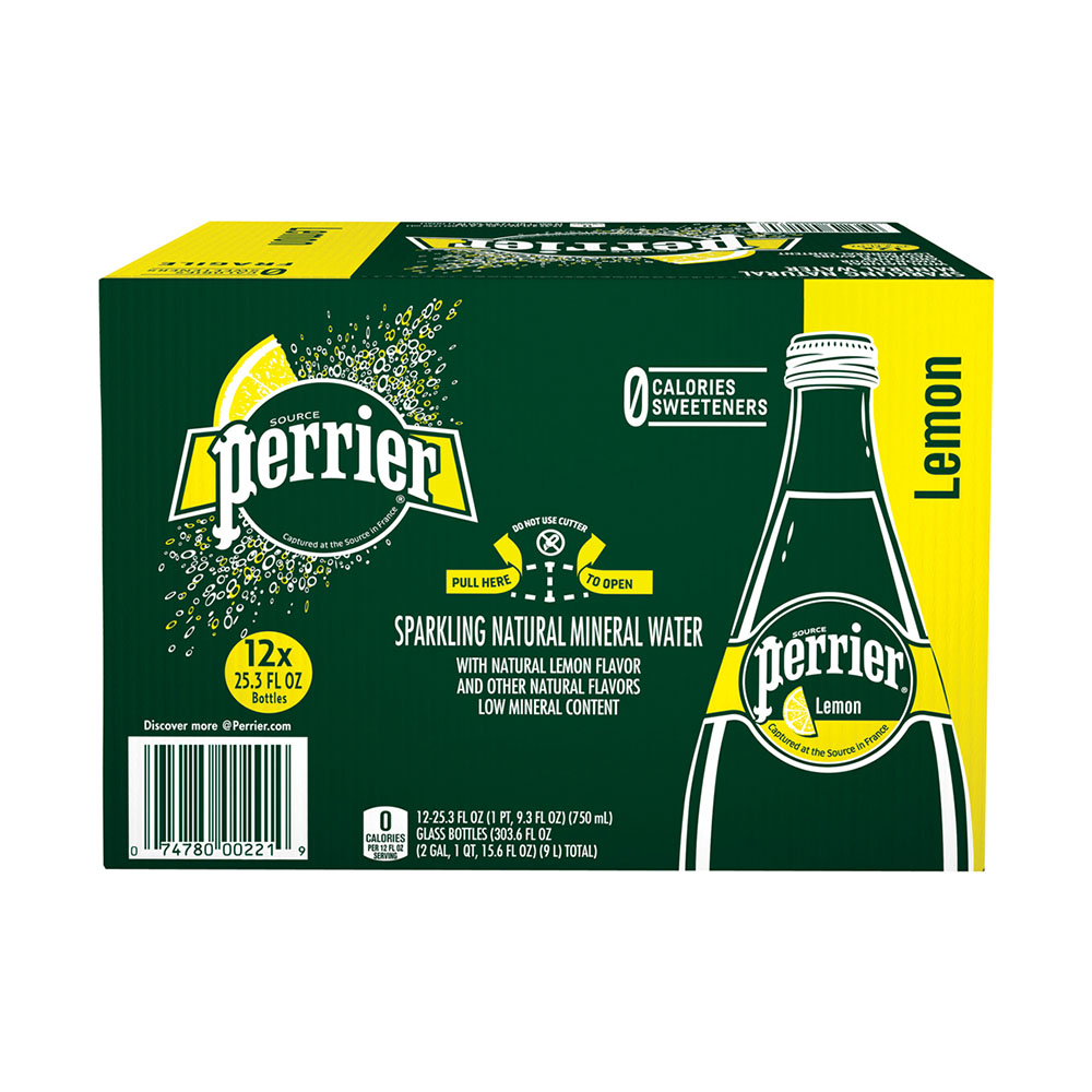 Perrier Sparkling Mineral Water 24ct 11 fl. oz Glass Bottles