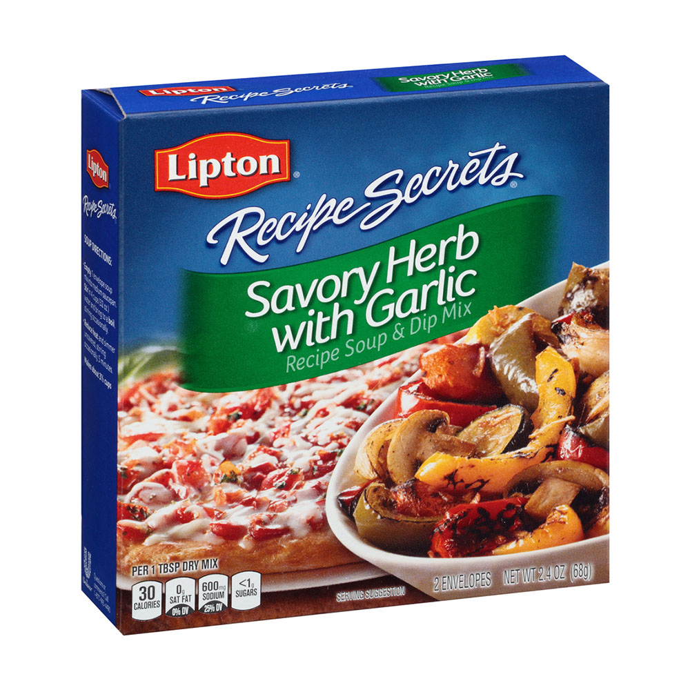 Lipton Recipe Secrets Soup Mix Savory Herb With Garlic - 2.4 OZ 12
