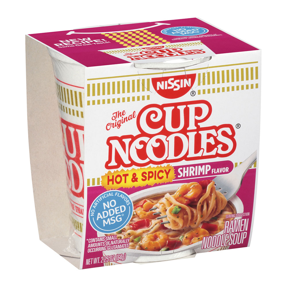 Nissin Hot & Spicy Shrimp Flavor Ramen Noodle Soup, 3.27 oz