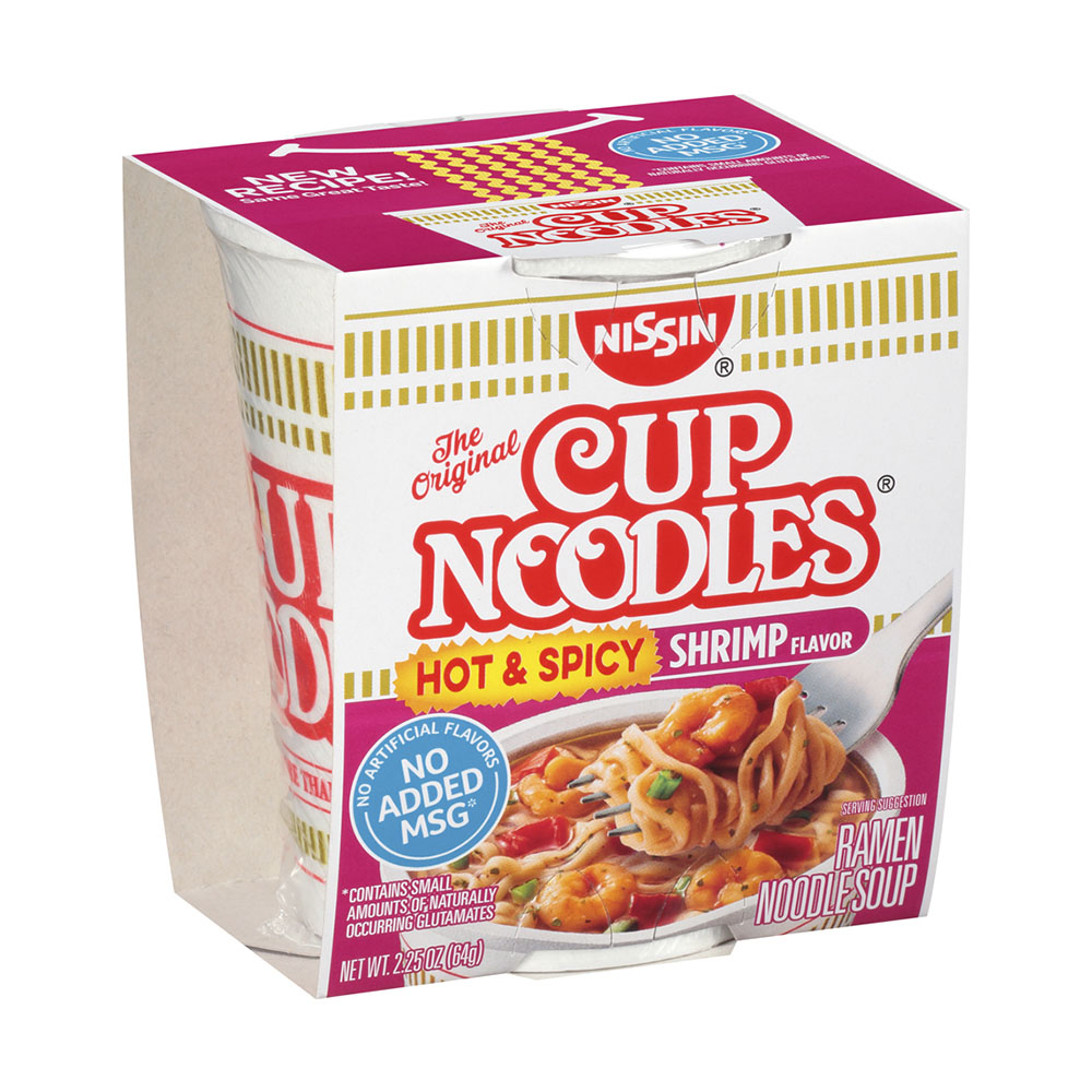 NISSIN Cup Noodles with Shrimp - 2.25oz / 24ct