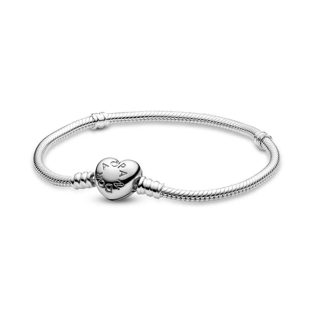 Description cash January Style Design Pandora Moments Heart Clasp Snake Chain Silver Bracelet (17 cm)  | Online Supermarket. Items from Panama and Miami to Cuba