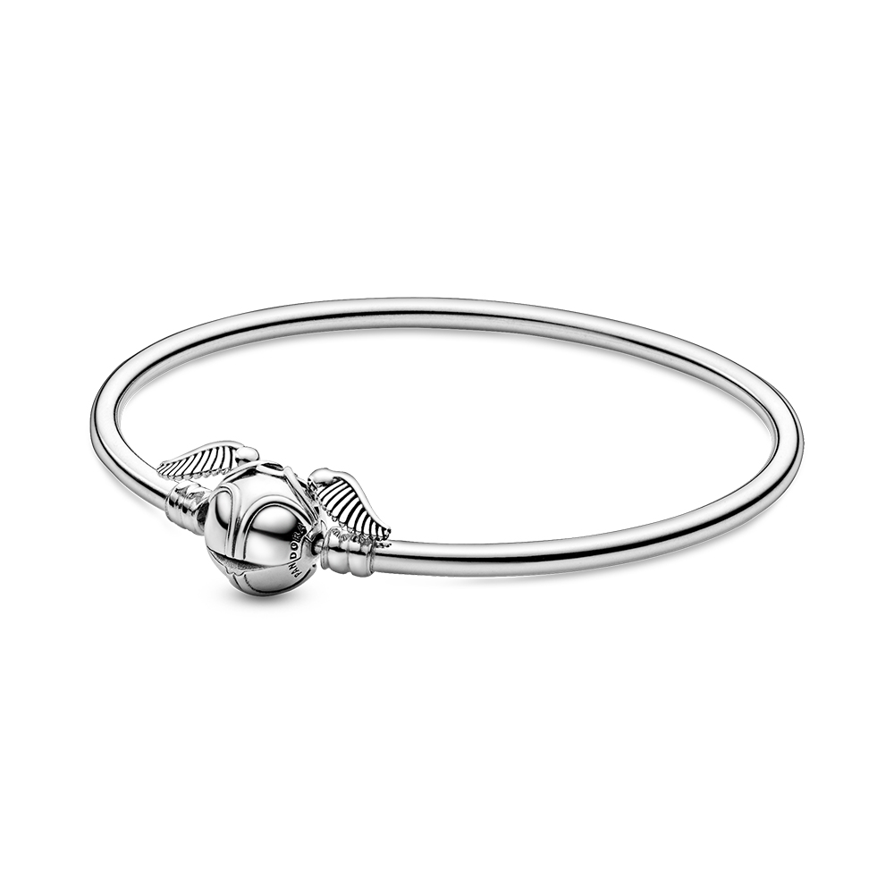 Style Design Pandora Moments Bangle Golden Snitch Silver