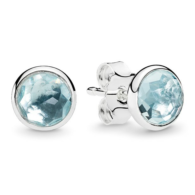 Buy Teejh Atiksha Navy Blue Pearl And Stone Earrings Online