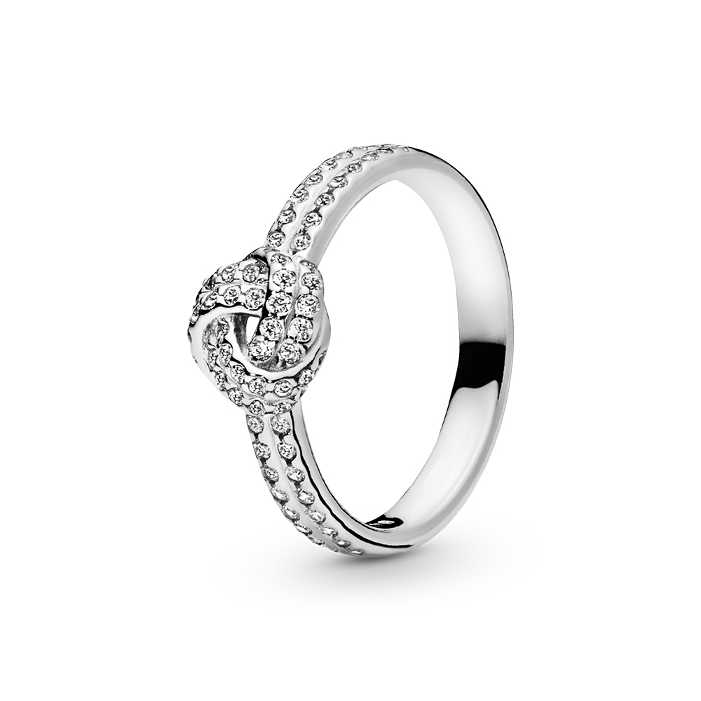 Pandora 168290cz-52 sterling silver clear zircon stones embellished ring  for women - gold and silver: Buy Online at Best Price in Egypt - Souq is  now Amazon.eg